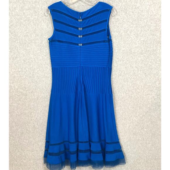 Todashi Shoji Cocktail Dress Size L Sleeveless Fit Flare Designer Wedding Party - Picture 5 of 16